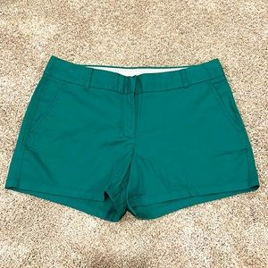 Excellent Used Condition J. Crew Chino Shorts Green Size 8